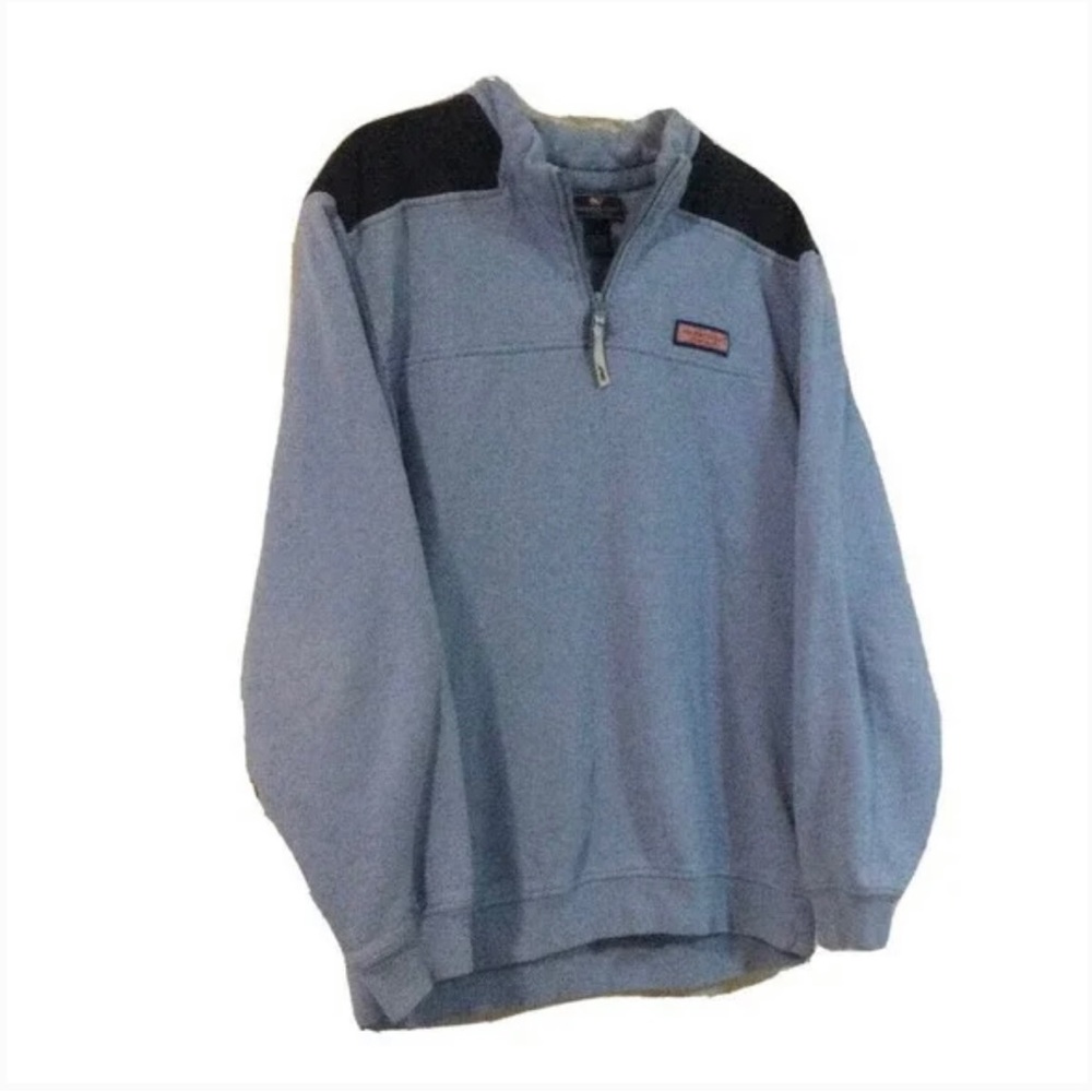 Vineyard vines men's blue 1/4 zip blue pullover golf sweatshirt